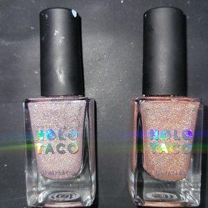 Lot of 2 Holo Taco Barista Collection Nail polishes